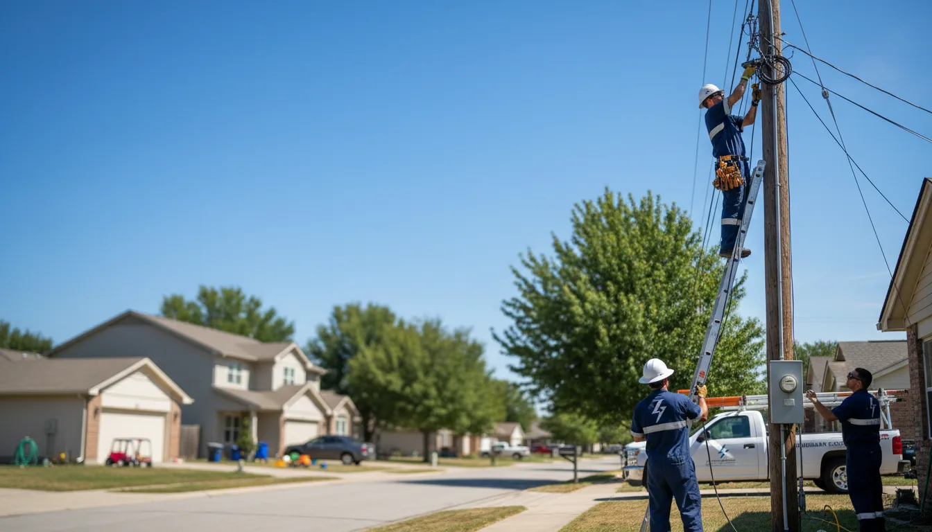 Residential electrician providing installation services in Merkel, TX